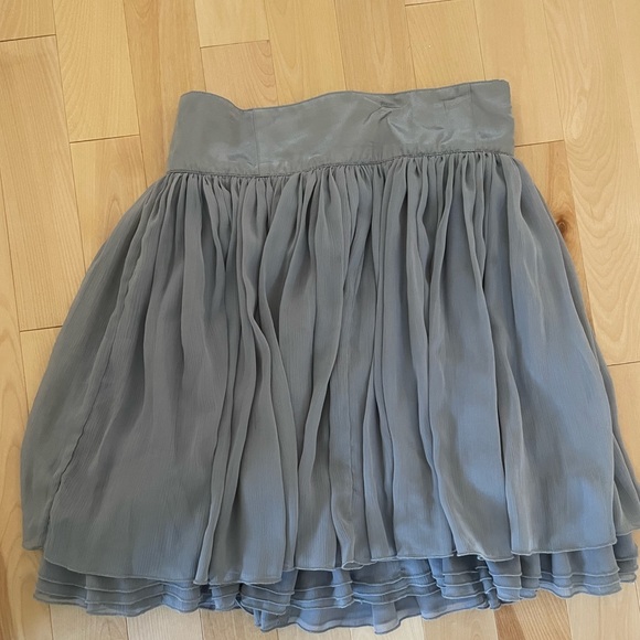 Chiffon ballet core multilayered grey skirt - Picture 2 of 4